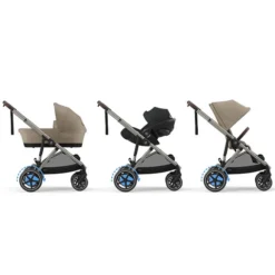 Cybex Poussette Evolutive e-Gazelle S Châssis Taupe - Almond Beige