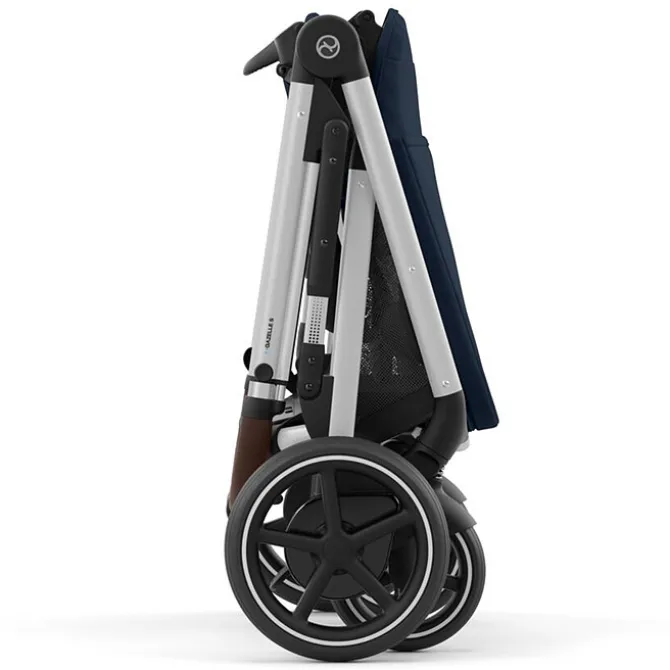 Cybex Poussette Evolutive e-Gazelle S Châssis Silver - Ocean Blue