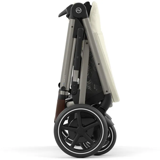 Cybex Poussette Evolutive e-Gazelle S Châssis Taupe - Seashell Beige