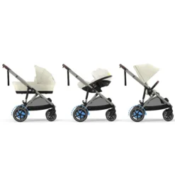 Cybex Poussette Evolutive e-Gazelle S Châssis Taupe - Seashell Beige