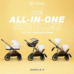Cybex Poussette Evolutive Gazelle S Châssis Black - Moon Black