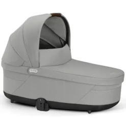 Cybex Poussette Trio Balios S Lux Cadre Argent - Siège Auto Cloud G i-Size - Nacelle S Lux - Stone Grey & Moon Black