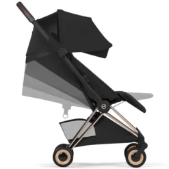 Cybex Poussette Ultra-compacte Coyä Style Châssis Rosegold - Coconut Brown