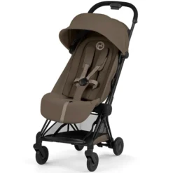Cybex Poussette Ultra-compacte Coyä Confort Châssis Matt Black - Coconut Brown