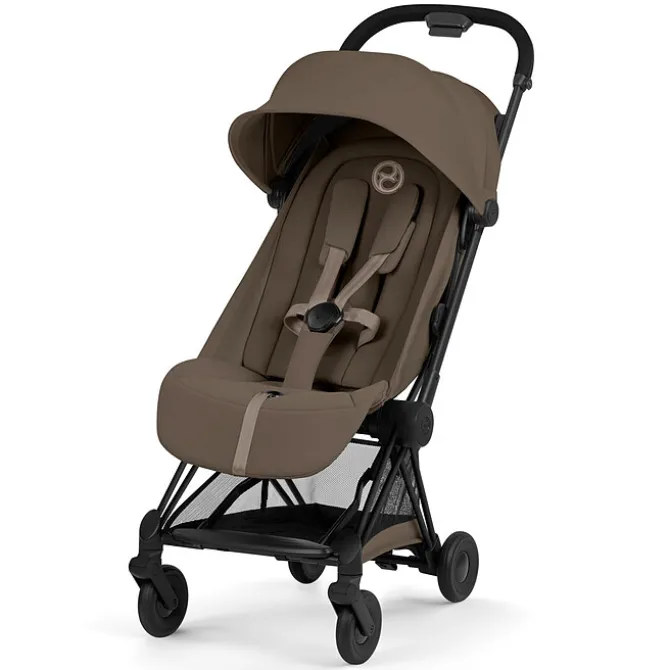 Cybex Poussette Ultra-compacte Coyä Confort Châssis Matt Black - Coconut Brown
