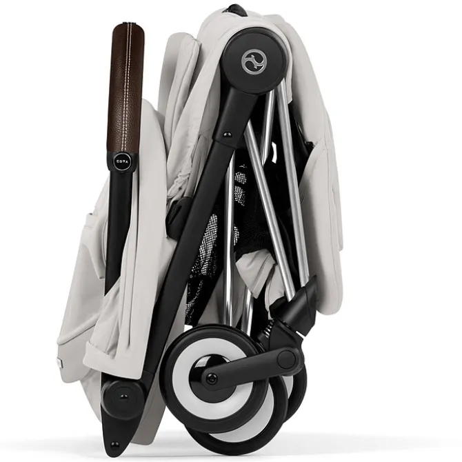 Cybex Poussette Ultra-compacte Coyä Style Châssis Chrome Brown - City Grey