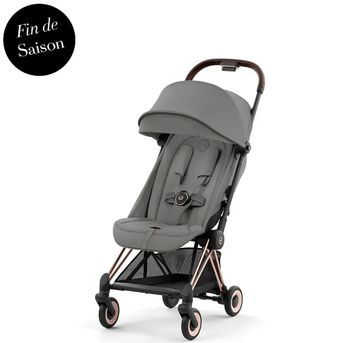 Cybex Poussette Ultra-compacte Coya Châssis Rosegold - Mirage Grey