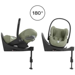 Cybex Siège Auto Cloud T Plus i-Size Groupe 0+ - Sage Green