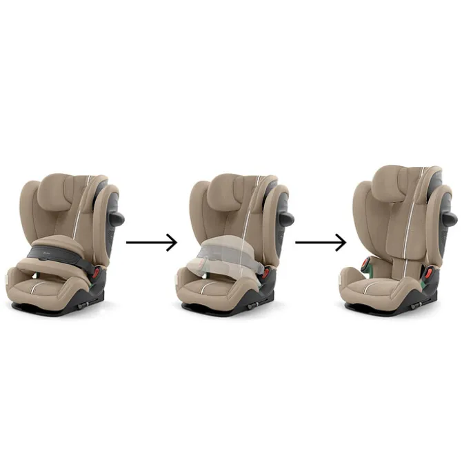 Cybex Siège Auto Pallas G3 Plus i-Size Groupe 1/2/3 - Almond Beige