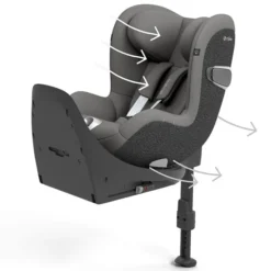Cybex Siège Auto Sirona T i-Size Groupe 0+/1 - Mirage Grey