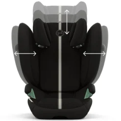 Cybex Siège Auto Solution G2 Plus Groupe 2/3 - Moon Black