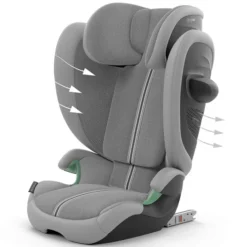 Cybex Siège Auto Solution G2 Plus Groupe 2/3 - Stone Grey