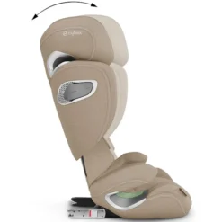 Cybex Siège Auto Solution T i-Fix Plus i-Size Groupe 2/3 - Cozy Beige