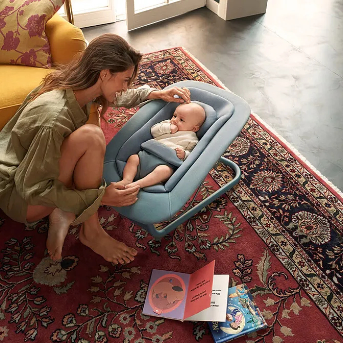 Cybex Transat Click & fold et Lemo 2 - Stone Blue