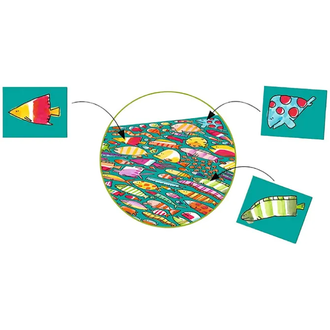 Djeco Jeu Cherche et Trouve Crazy Obs - Fishy Fish