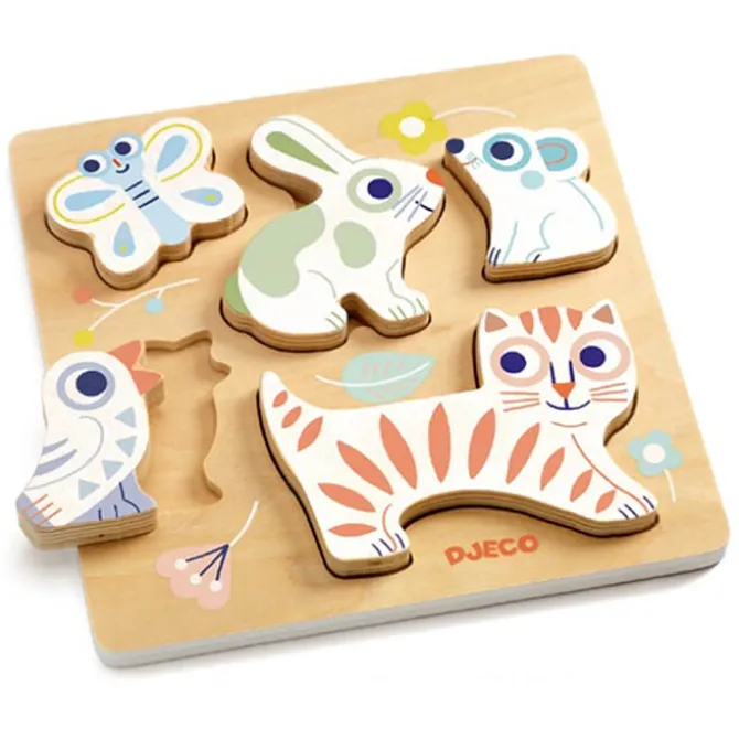 Djeco Puzzle Encastrable Babyanimali