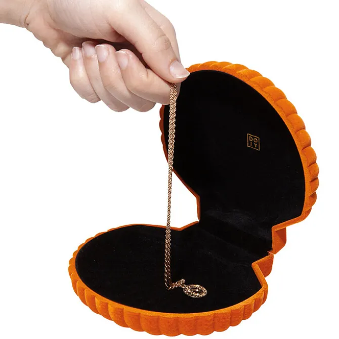 DOIY Boîte à Bijoux Coquillage Venus - Orange