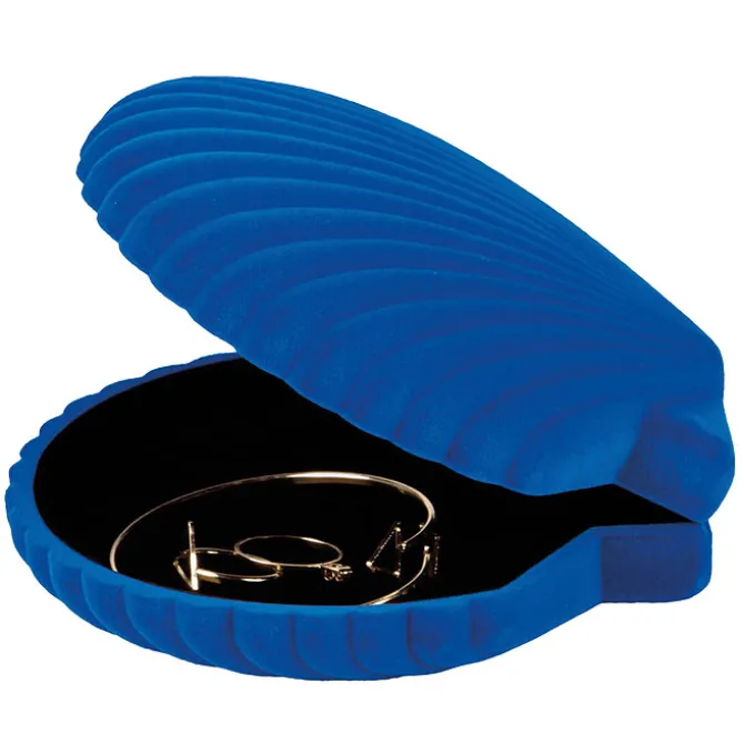 DOIY Boîte à Bijoux Coquillage Venus - Bleu