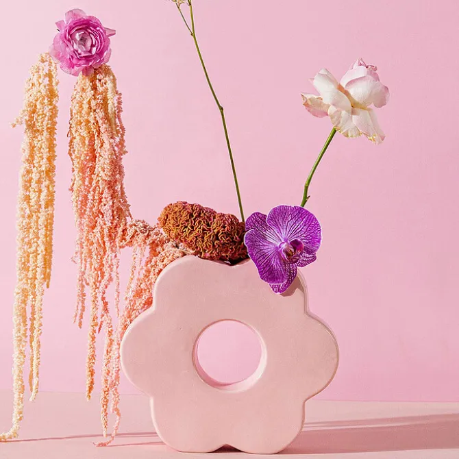 DOIY Vase Fleur Rose