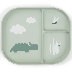 Done by Deer Assiette Plateau Foodie - Happy Clouds Vert