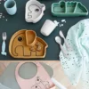 Done by Deer Assiette Silicone - Croco Vert