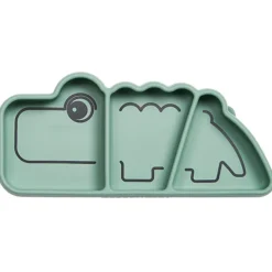 Done by Deer Assiette Silicone - Croco Vert