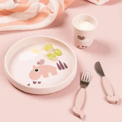 Done by Deer Assiette Stick & Stay - Playground Rose
