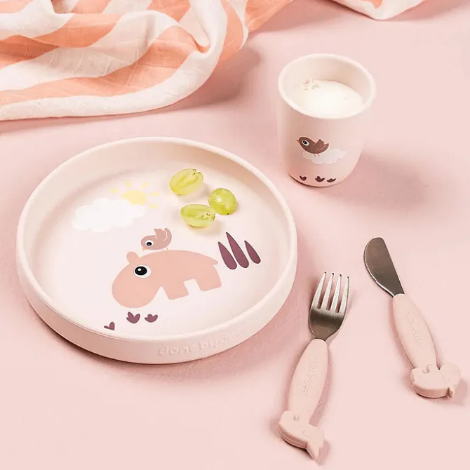 Done by Deer Assiette Stick & Stay - Playground Rose