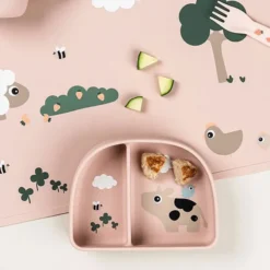 Done by Deer Bol Stick & Stay Compartimenté - Tiny Farm Rose