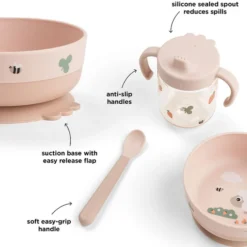 Done by Deer Coffret Diversification 3 Pièces Foodie - Tiny Farm Rose