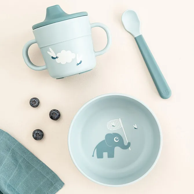 Done by Deer Coffret Premier Repas 3 Pièces Foodie - Elphee Bleu