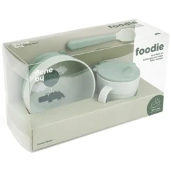 Done by Deer Coffret Premier Repas 3 Pièces Foodie - Happy Clouds Verts