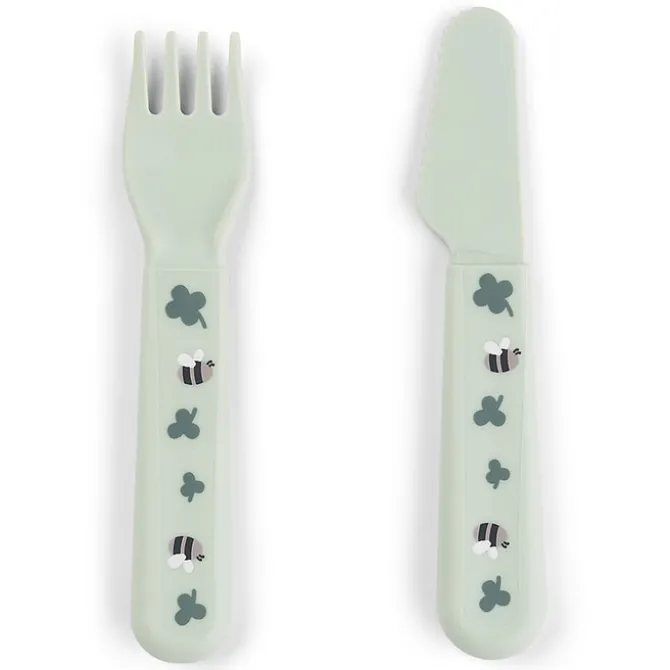 Done by Deer Coffret Repas Ventouse Foodie - Tiny Farm Vert