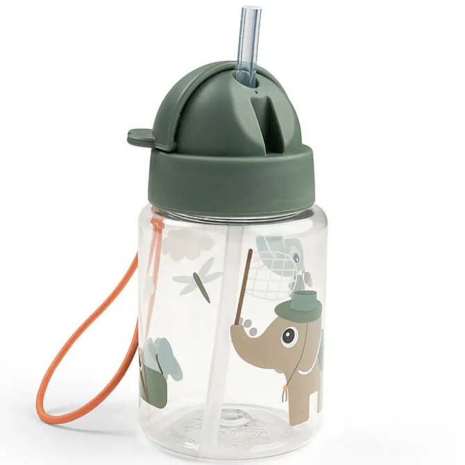 Done by Deer Gourde avec Paille Tiny Trails Vert - 280 ml