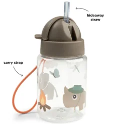 Done by Deer Gourde avec Paille Tiny Trails Sable - 280 ml