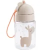 Done by Deer Gourde avec Paille Celebration Sable - 280 ml