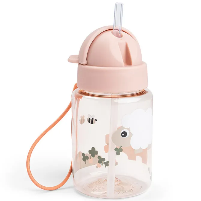 Done by Deer Gourde avec Paille Tiny Farm Rose - 280 ml