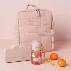 Done by Deer Gourde avec Paille Playground Rose - 280 ml