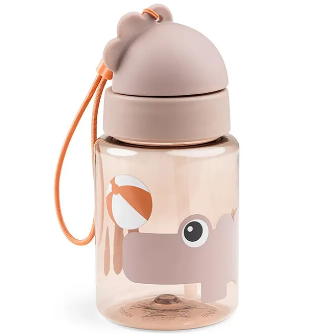 Done by Deer Gourde avec Paille Playground Rose - 280 ml