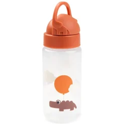 Done by Deer Gourde avec Paille Happy Clouds Papaye - 350 ml
