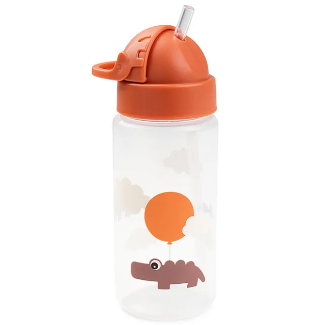 Done by Deer Gourde avec Paille Happy Clouds Papaye - 350 ml