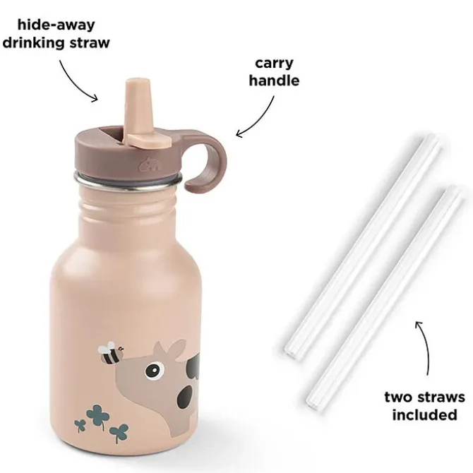 Done by Deer Gourde Inox Tiny Farm Rose - 350 ml