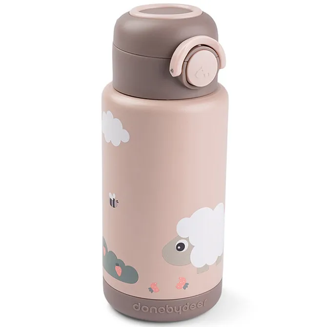 Done by Deer Gourde Isotherme Tiny Farm Rose - 340 ml