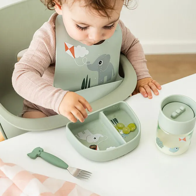 Done by Deer Lot de 2 Bavoirs Silicone - Playground Multicolore
