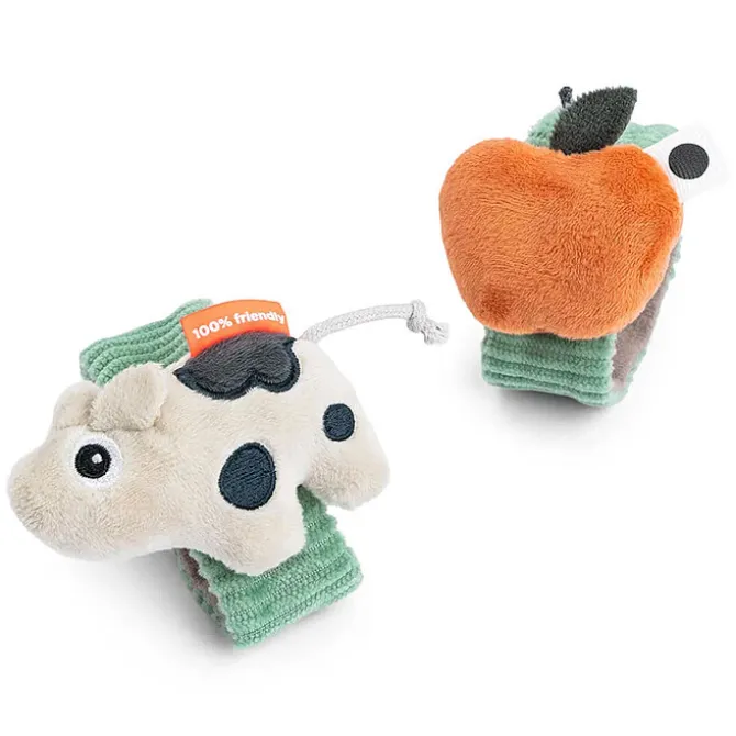 Done by Deer Lot de 2 Bracelets Hochets - Dotti Vert