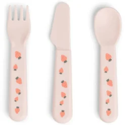 Done by Deer Lot de 3 Couverts Foodie - Tiny Farm Rose