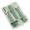 Done by Deer Lot de 3 Cuillères Easy Grip Foodie - Vert