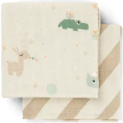 Done by Deer Lot de 2 Langes - Celebration Sable