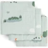 Done by Deer Lot de 3 Langes - Playground Bleu