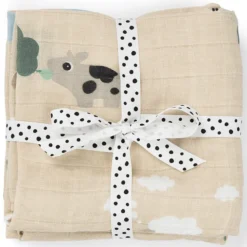 Done by Deer Lot de 2 Langes - Tiny Farm Sable